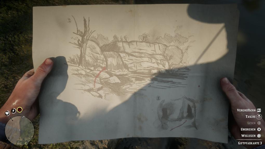Red Dead Redemption 2 - Giftpfadschatzkarte Teil 3.