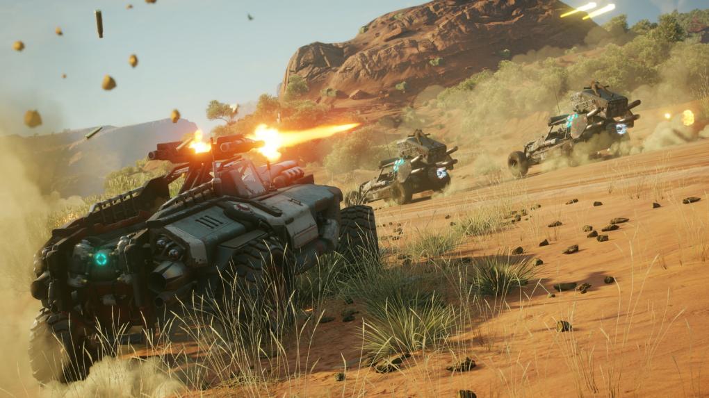 Euer Fahrzeug verbessert ihr im Spielverlauf mit vielfältigen Upgrades.