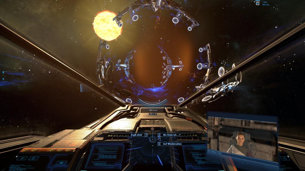 Gleich geht es auf den Space-Highway. Wer die schnellsten Routen kennt, kann sich erstaunlich schnell durch die Galaxie bewegen.<br>
 