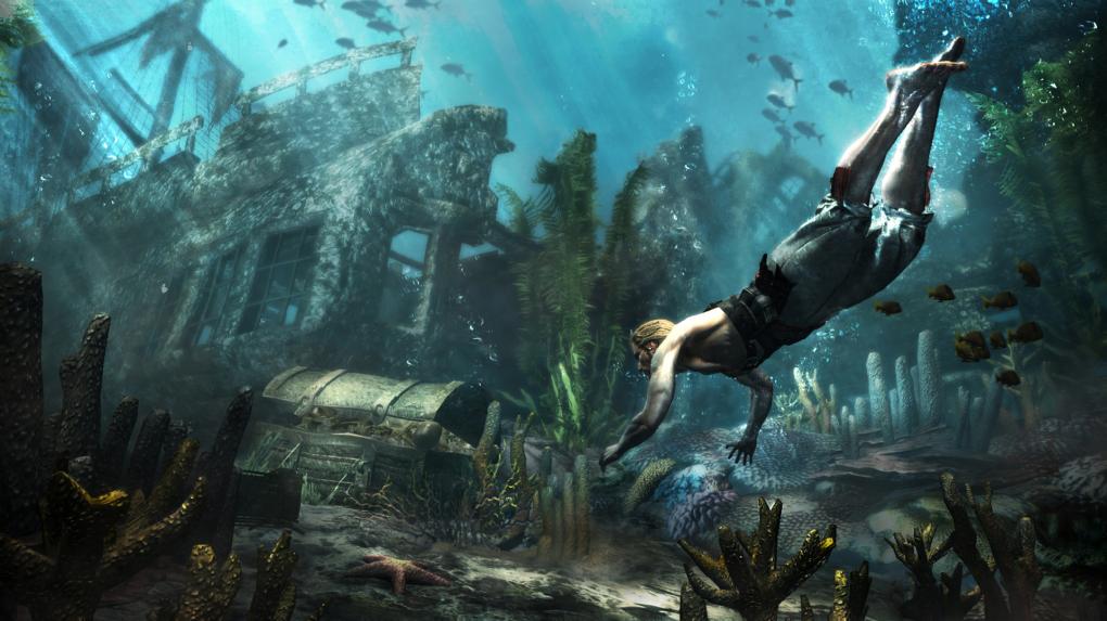 Assassin's Creed 4: Black Flag (2013)<br>
In Assassin's Creed 4: Black Flag erlebt ihr das goldene Zeitalter der Piraterie, in dem Freibeuter in der Karibik Land und See kontrollierten. In der Rolle des jungen Edward Kenway macht ihr im Jahr 1715 mehrere Inseln wie Jamaika, Kuba und die Bahamas unsicher und begegnet dabei unsterblichen Seefahrerlegenden wie dem englischen Piraten Blackbeard. Das Action-Adventure begeistert mit seinem unverbrauchten Szenario, einer spannenden Handlung, prächtigen Schiffen, spielerisch gelungenen Seeschlachten sowie zahlreichen Schätzen und Geheimnissen, die es zu entdecken gilt.<br>
 