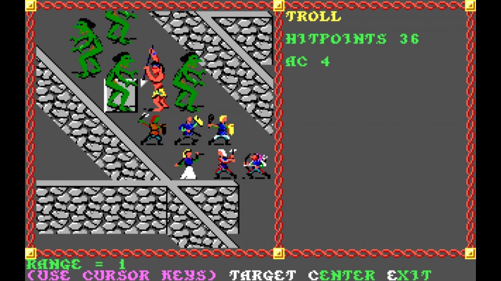 Manche Gegner in Pool of Radiance haben es ganz schön in sich. Zum Beispiel diese fiesen Trolle und Oger, die euch am Ende der Slums erwarten.