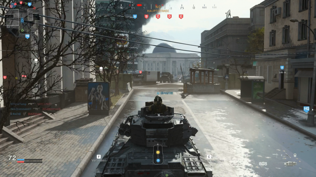 Panzer, ich begrüße Sie! In den neuen Bodenkrieg-Matches seid ihr jetzt auch mit Fahrzeugen unterwegs.