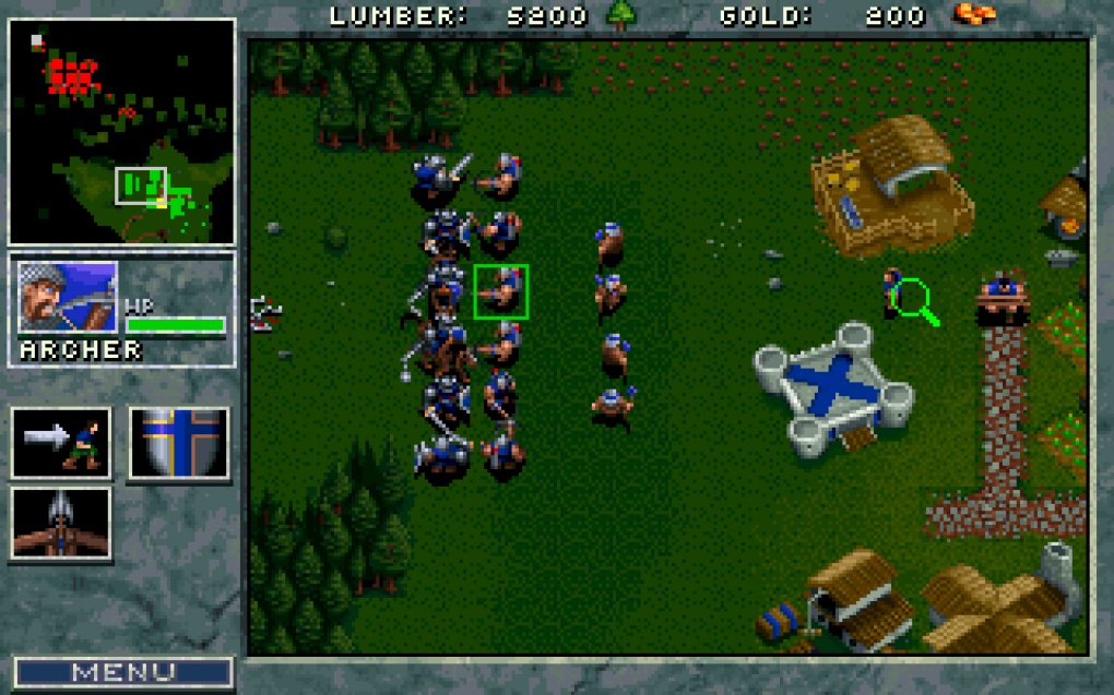 Zwar mangelte es Warcraft: Orcs &amp; Humans noch an Formationen, trotzdem unterschied das Spiel zwischen Nah- und Fernkampfeinheiten. Bogenschützen beispielsweise sind zwar auf Distanz gefährlich, aber auf kurze Entfernung angreifbar. <br> &nbsp;