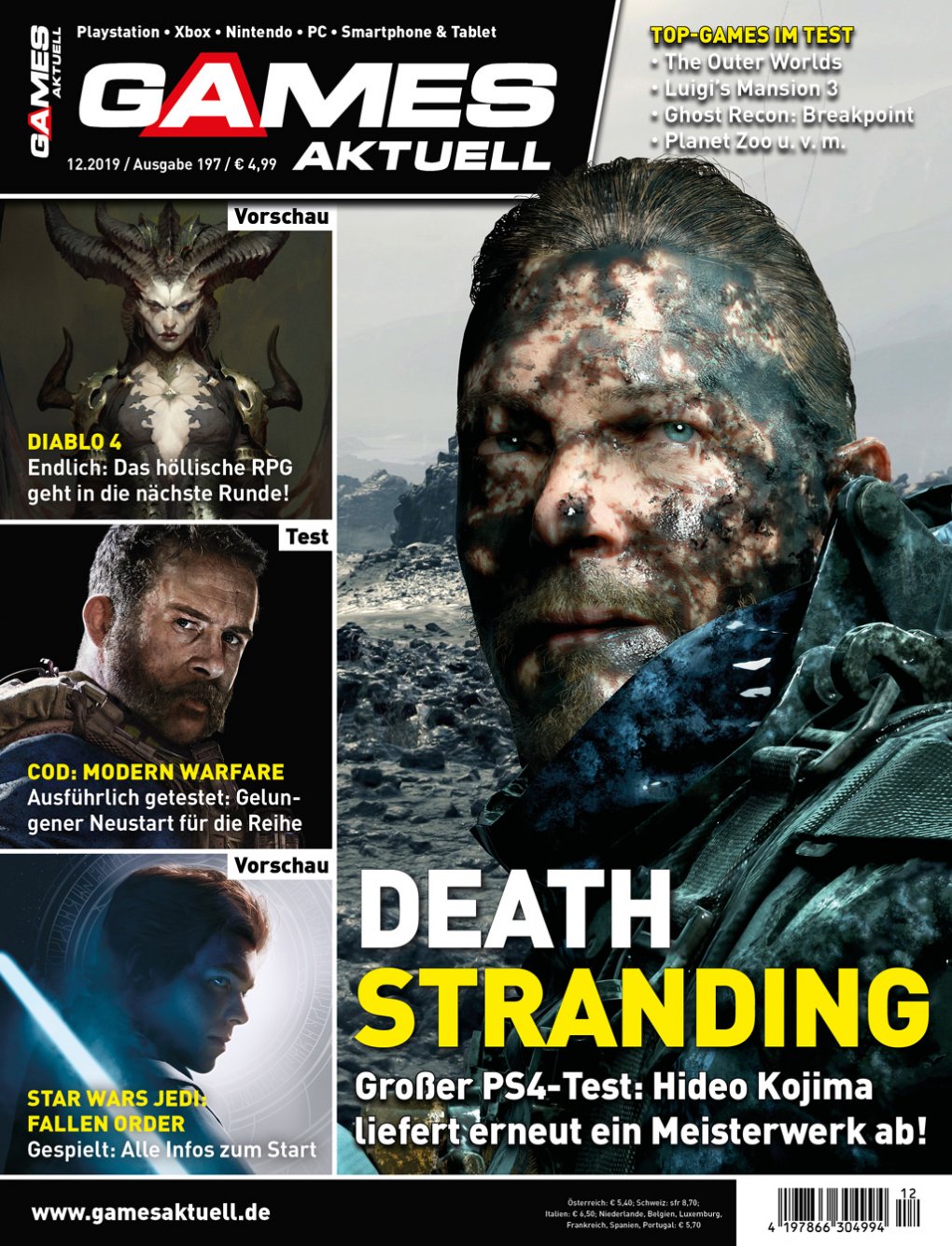Games Aktuell 12/2019: Death Stranding, Diablo 4, Overwatch 2 und mehr!