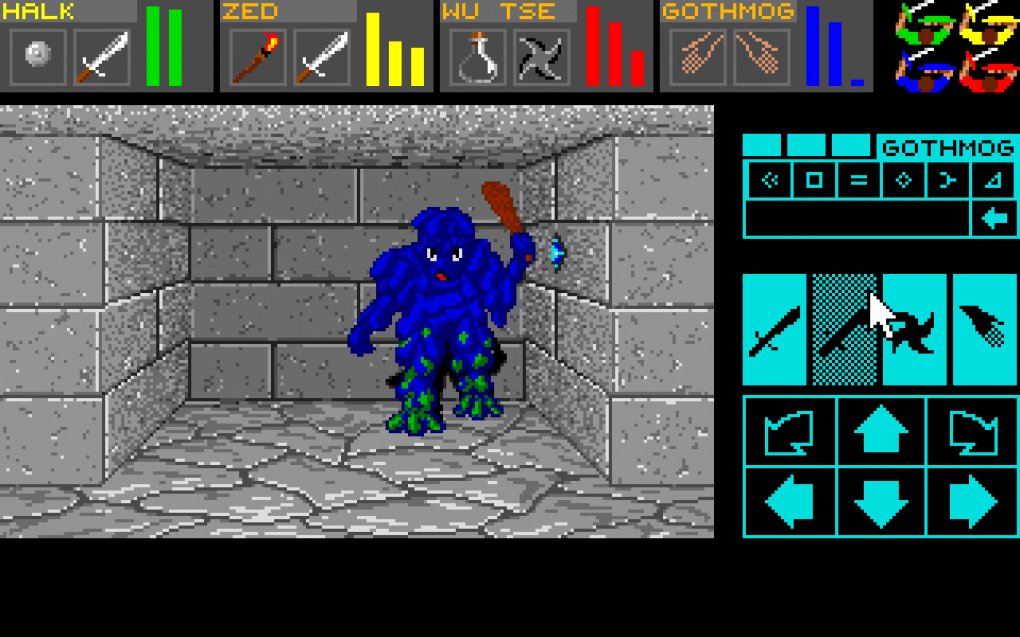 Yo, Oger! Dieser blaue Geselle bekommt gleich kräftig eins auf den Schädel.