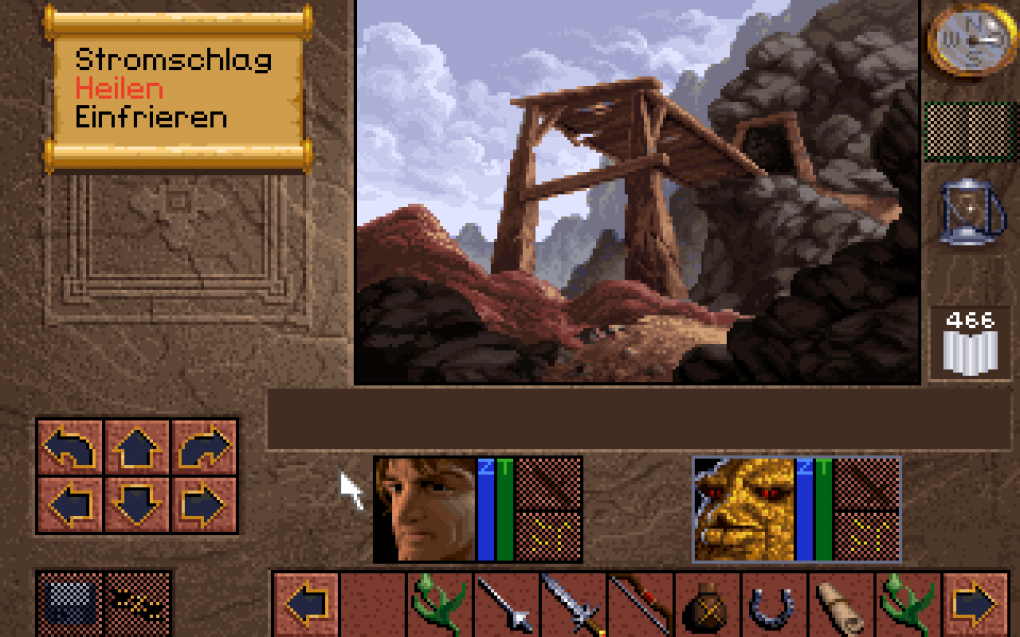 Lands of Lore inszeniert seine Spielwelt immer wieder mit schön gezeichneten Standbildern. <br> &nbsp; <br> &nbsp;
