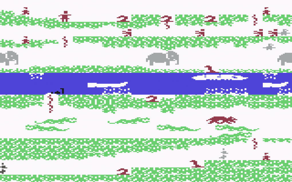 Im Sid-Meier-Frühwerk Floyd of the Jungle von 1982 gilt es, ein im Dschungel verloren gegangenes Mädchen zu finden und dabei nicht von wilden Tieren gefressen zu werden. Zwei Rivalen der Spielfigur – Floyd und George – versuchen dies ebenfalls.