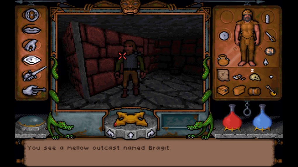 Menschen, Goblins, Zwerge und mehr: Die auf acht Stockwerke unterteilte Stygian Abyss wird von zahlreichen NPCs bevölkert, mit denen wir plaudern und teilweise auch handeln können. <br> &nbsp;