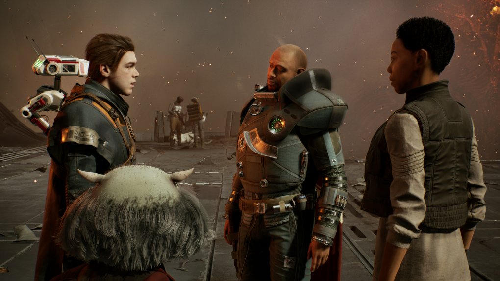Im Spielverlauf vom Jedi: Fallen Order schart Padawan Cal Kestis eine ganze Reihe Verbündeter um sich. Der kleine Druide BD-1 ist immer mit dabei. Er ist nicht nur unfassbar niedlich, sondern hilft auch mit Hinweisen und Stimpacks weiter. <br> &nbsp;