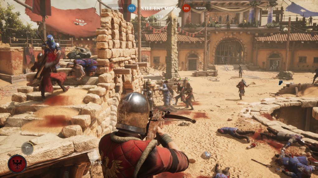 Spielt das falsche Spiel: Mit der Schützenklasse mischt ihr aus der Ferne mit. Die Armbrust hat zwar One-Shot-Potential, ist aber recht langsam.