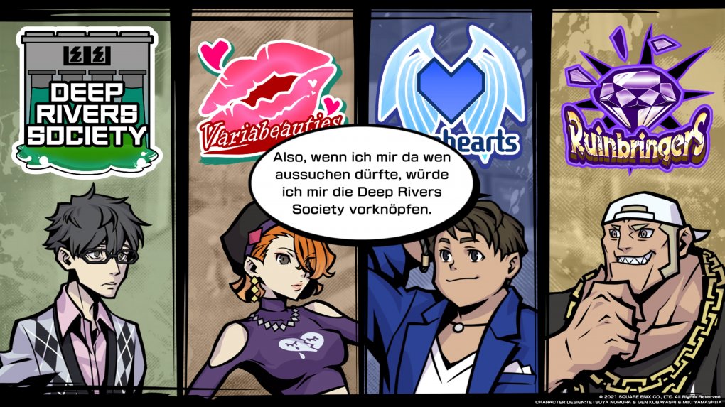 Die verfeindeten Teams, mit denen ihr immer wieder aneinandergeratet, könnten unterschiedlicher kaum sein. Während die Variabeauties etwa aus Fashion-Freaks bestehen, haben die Nerds der Deep Rivers Society nur maritime Themen im Kopf. Oh, buoy.