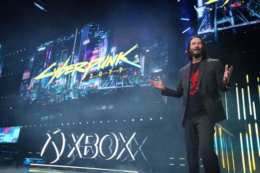 Keanu Reeves auf der Bühne