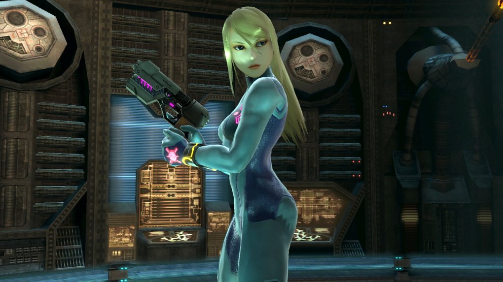 Zero Suit Samus im Design von Super Smash Bros Ultimate