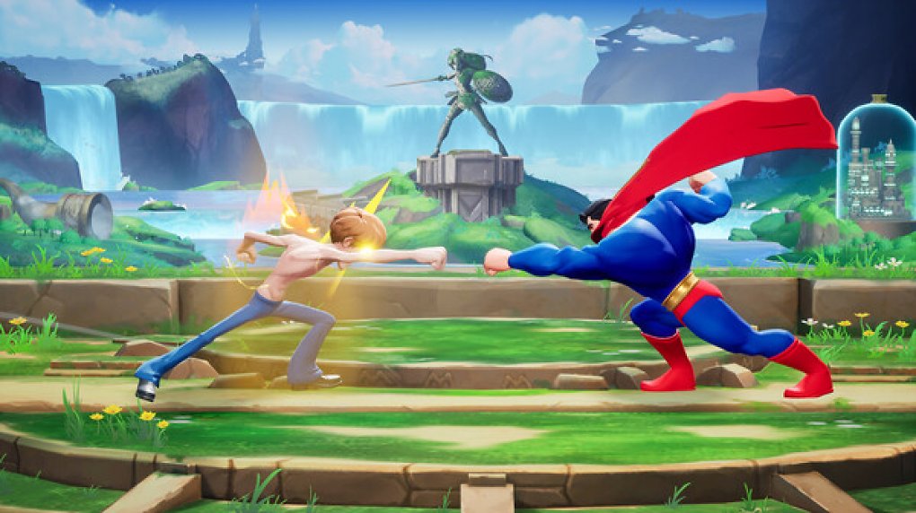 Shaggy und Superman lassen ihre Fäuste aufeinander prallen.