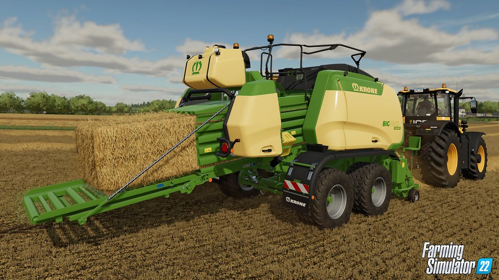Strohballen pressen im Landwirtschafts-Simulator 22