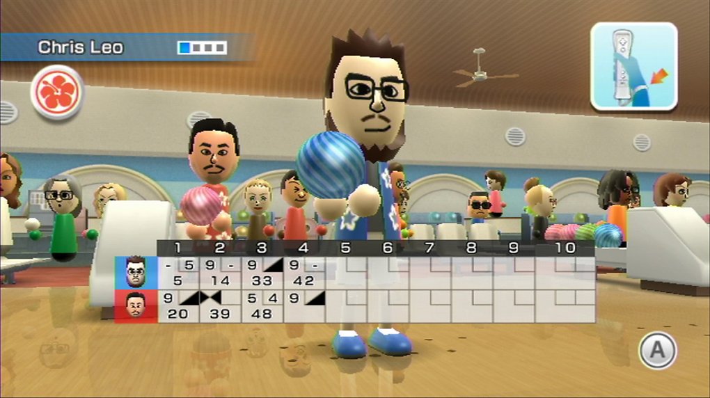 Das Abwechseln der Würfe beim Bowling zeigt auch die Punktetabelle.