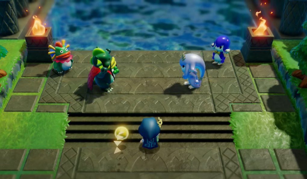 Zelda betrachtet die verschiedenen Zora-Stämme.