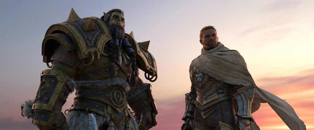 Ein Orc und ein Mensch unterhalten sich