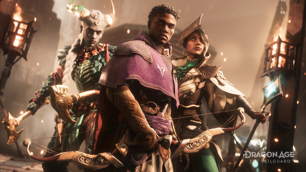 Eine Gruppe Helden aus Dragon Age: The Veilguard