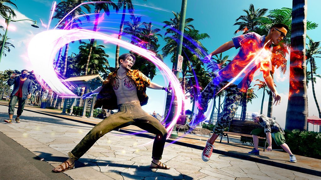 Majima kämpft auf Hawaii