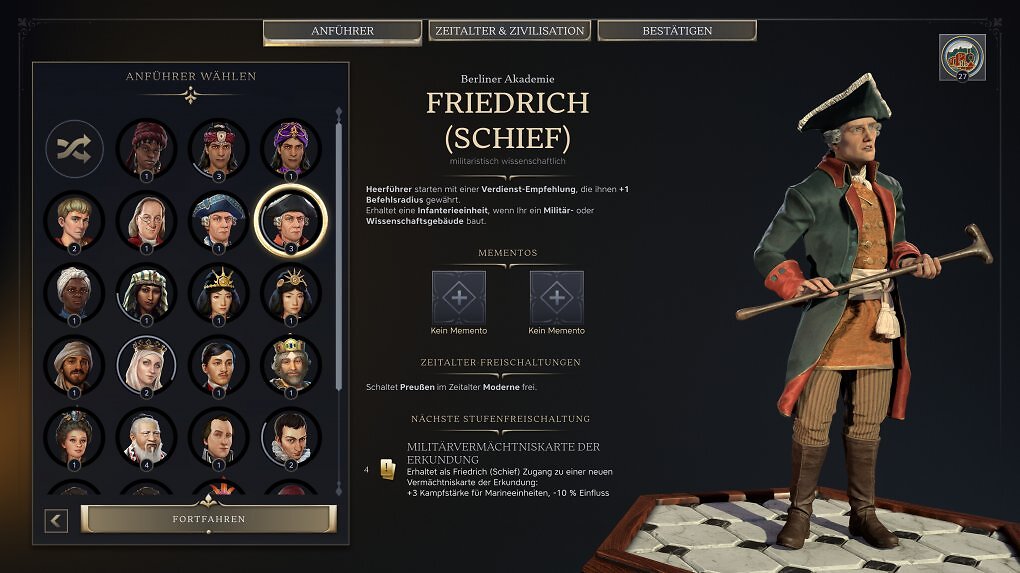 Anführer Friedrich