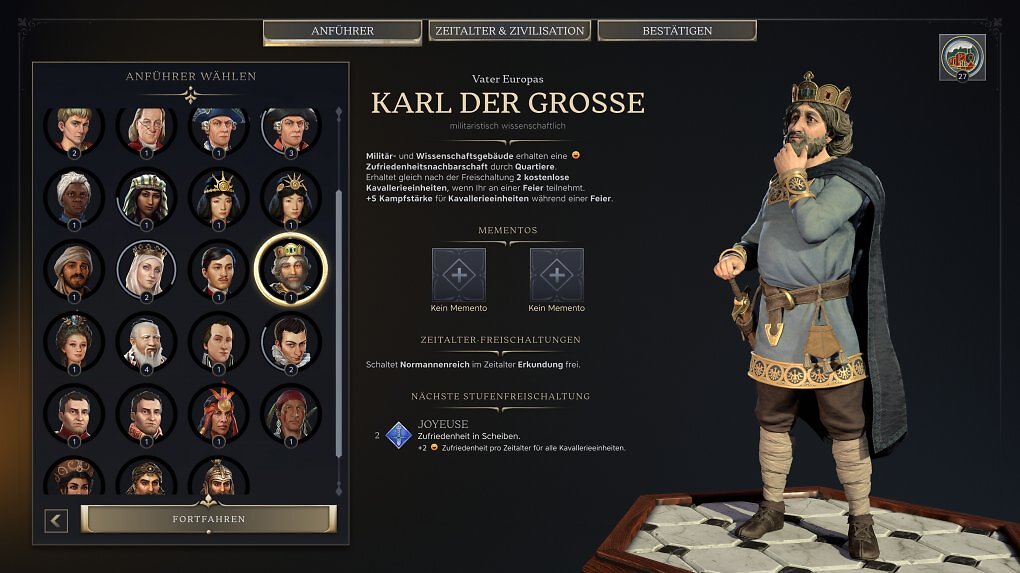 Anführer Karl der Große