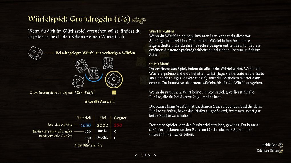 Würfelregeln für Kingdom Come Deliverance 2