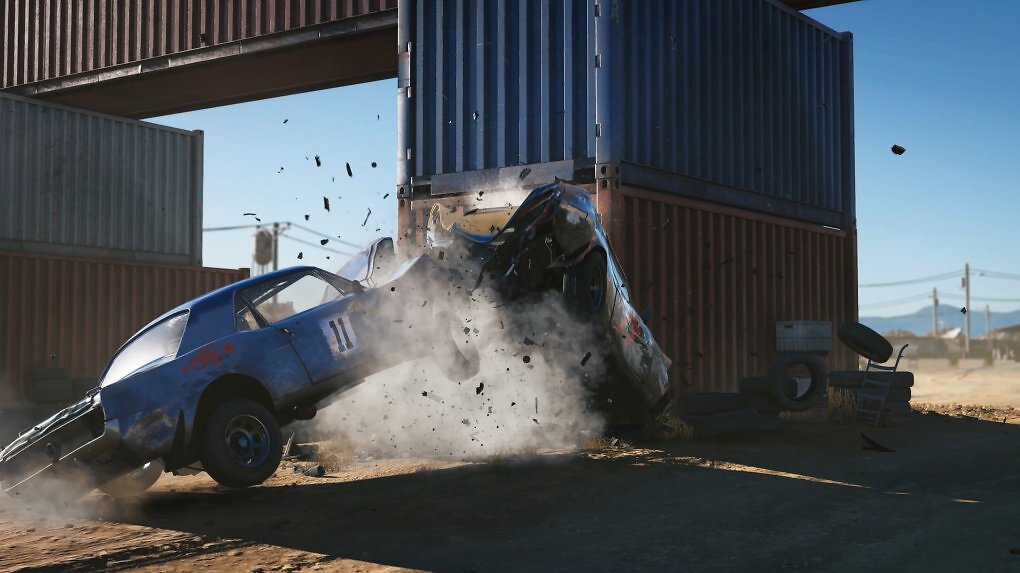 Zwei Fahrzeuge kollidieren in Wreckfest 2