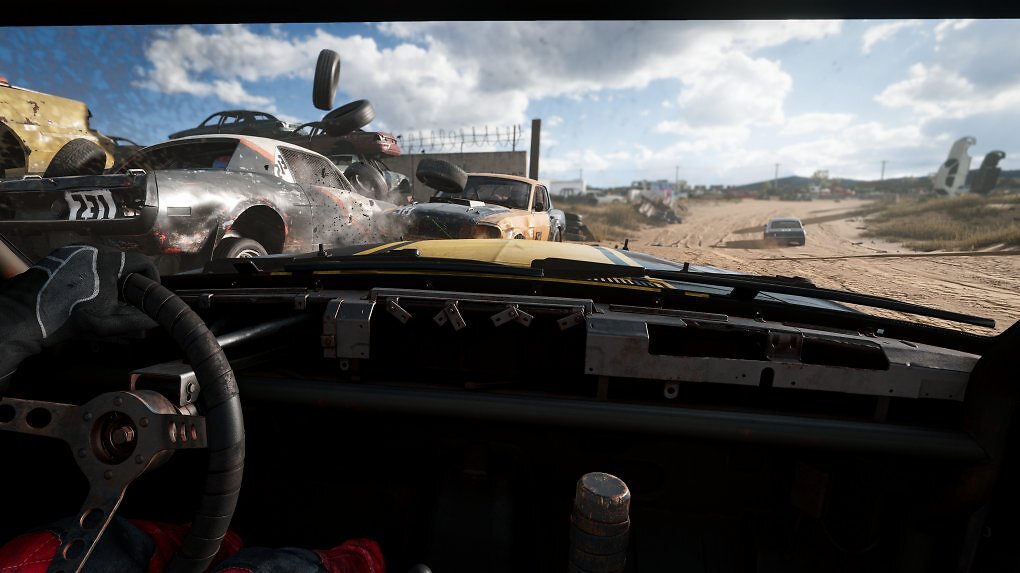 Gameplay aus der Cockpit-Perspektive in Wreckfest 2