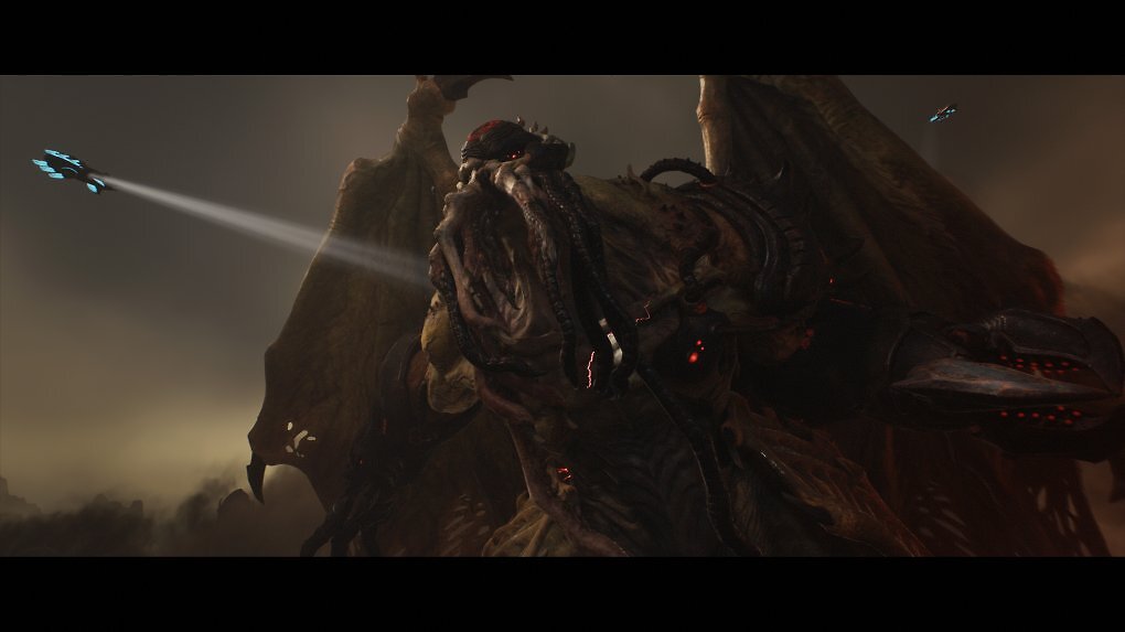 Ein großes Monster aus Doom The Dark Ages