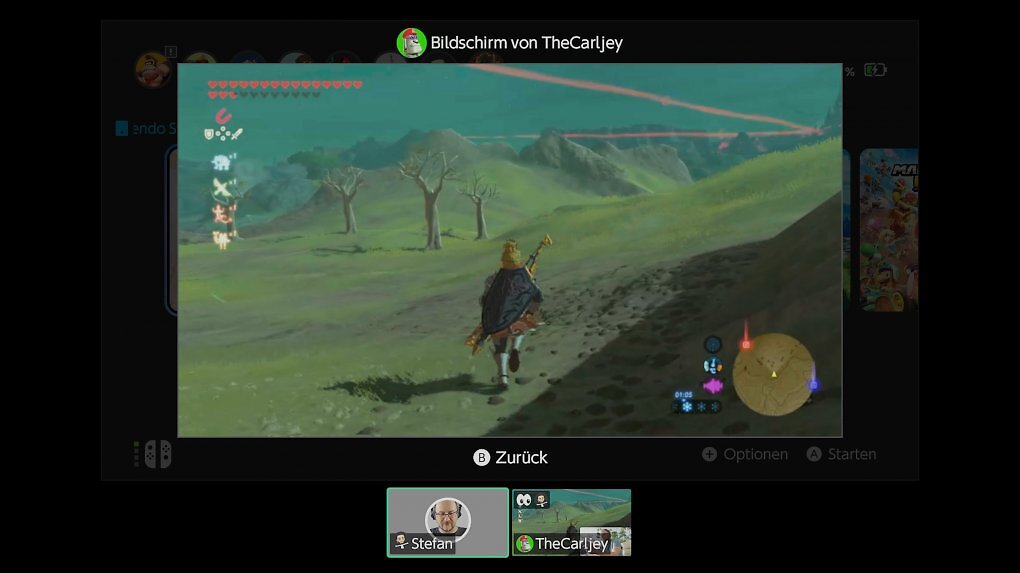 Die Game-Chat-Funktion in Aktion
