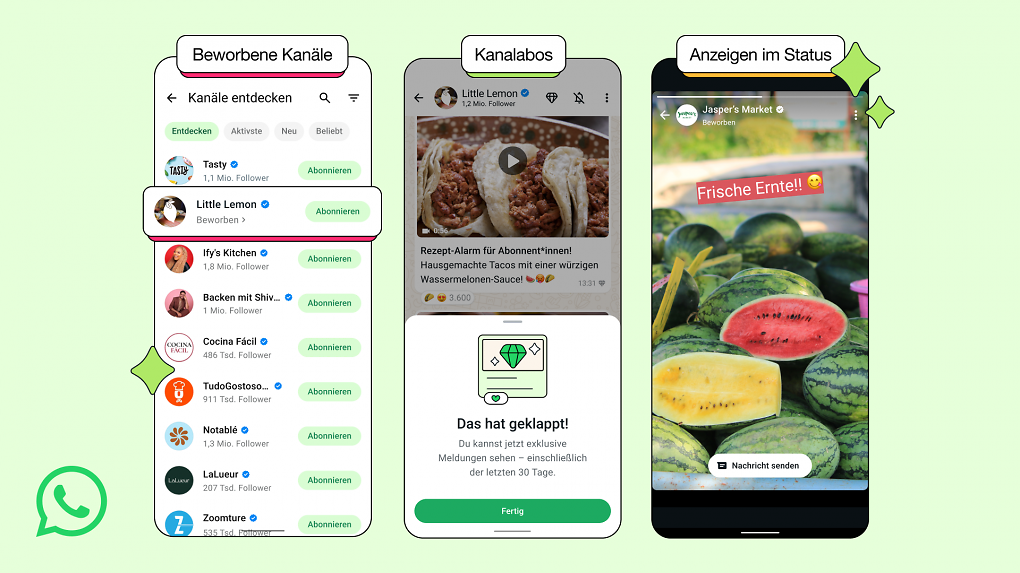 Kanäle auf WhatsApp &amp; Co. sind praktisch soziale Netzwerke - auch hier wird diese Alterskontrolle greifen.