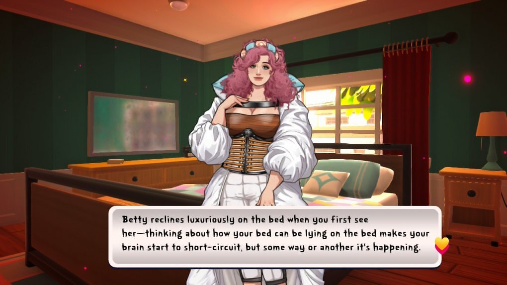 Ein Gespräch mit Betty dem Bett in Date Everything