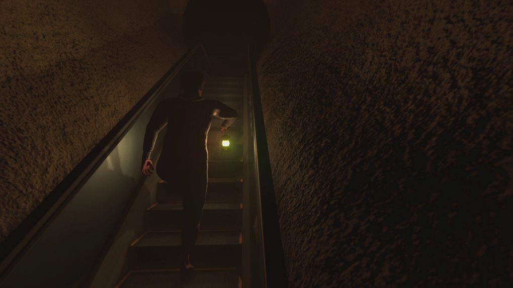 Wir mussten laut loslachen, da plötzlich mitten in einer Sandhöhle eine Rolltreppe das nächste Hindernis darstellte. Diese zu erklimmen entpuppte sich als größere Herausforderung, als wir vermuteten.