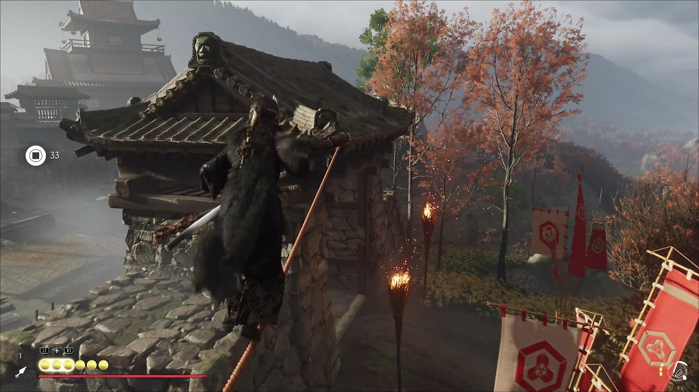 Stealth-Gameplay ist deutlich fordernder als in Assassin's Creed Shadows. Das macht allerdings gar nichts, schließlich sind die Kämpfe eine der großen Stärken von Yotei.