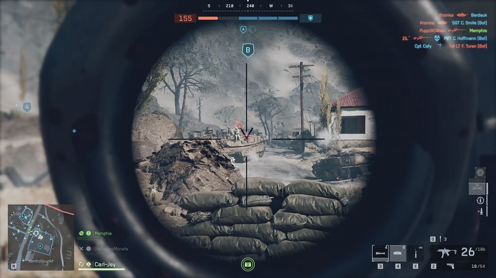 Liberation Peak wurde angepasst nach der Beta. Die Angreifer haben im Durchbruchsmodus jetzt zwei Panzer.