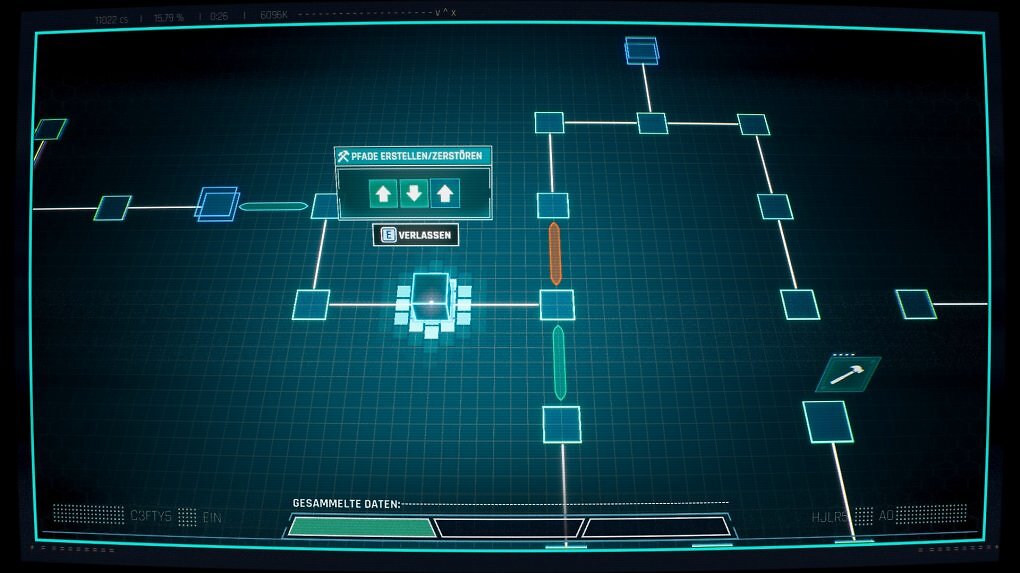 Das Hacken-Minispiel ist vielversprechend, präsentiert sich in den ersten Folgen aber noch arg simpel. In späteren Episoden soll es anspruchsvoller werden.