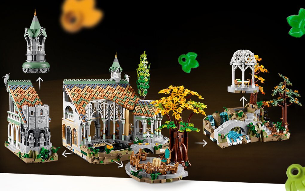 Modulares Mittelerde: Das LEGO Icons Bruchtal-Set bringt Tolkiens Welt Stein für Stein zum Leben.
