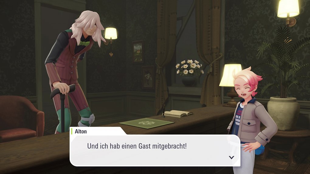 Ein neues und ein vertrautes Gesicht: Kaum seid ihr in Illumina City angekommen, werdet ihr von eurem neuen Freund und Rivalen Alton schon im Hotel Z untergebracht. Den Inhaber kennt ihr vielleicht noch aus den Editionen X und Y.