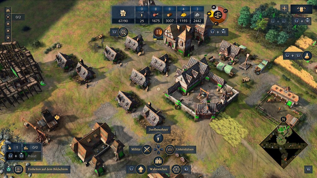 Die Konsolenumsetzung von Age of Empires 4 besticht mit vielen klugen Tastenbelegungen, die die Controllersteuerung sehr eingängig machen.