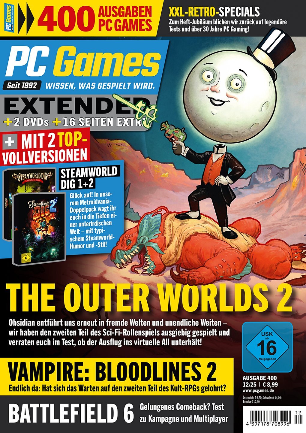 Das Cover der PC Games Extended 12/25