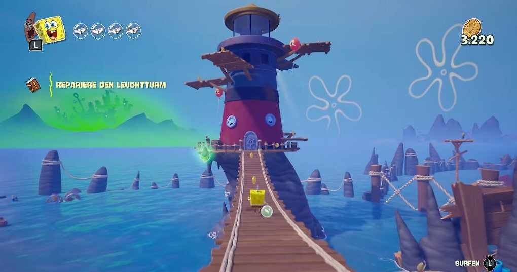 Der Leuchtturm ist kaputt! Um weiter in der Story voranzukommen müssen SpongeBob und Patrick ihn wieder in Gang setzen.