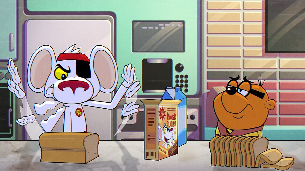 Danger Mouse hält sich optisch wunderbar nah an die Trickfilm-Vorlage.