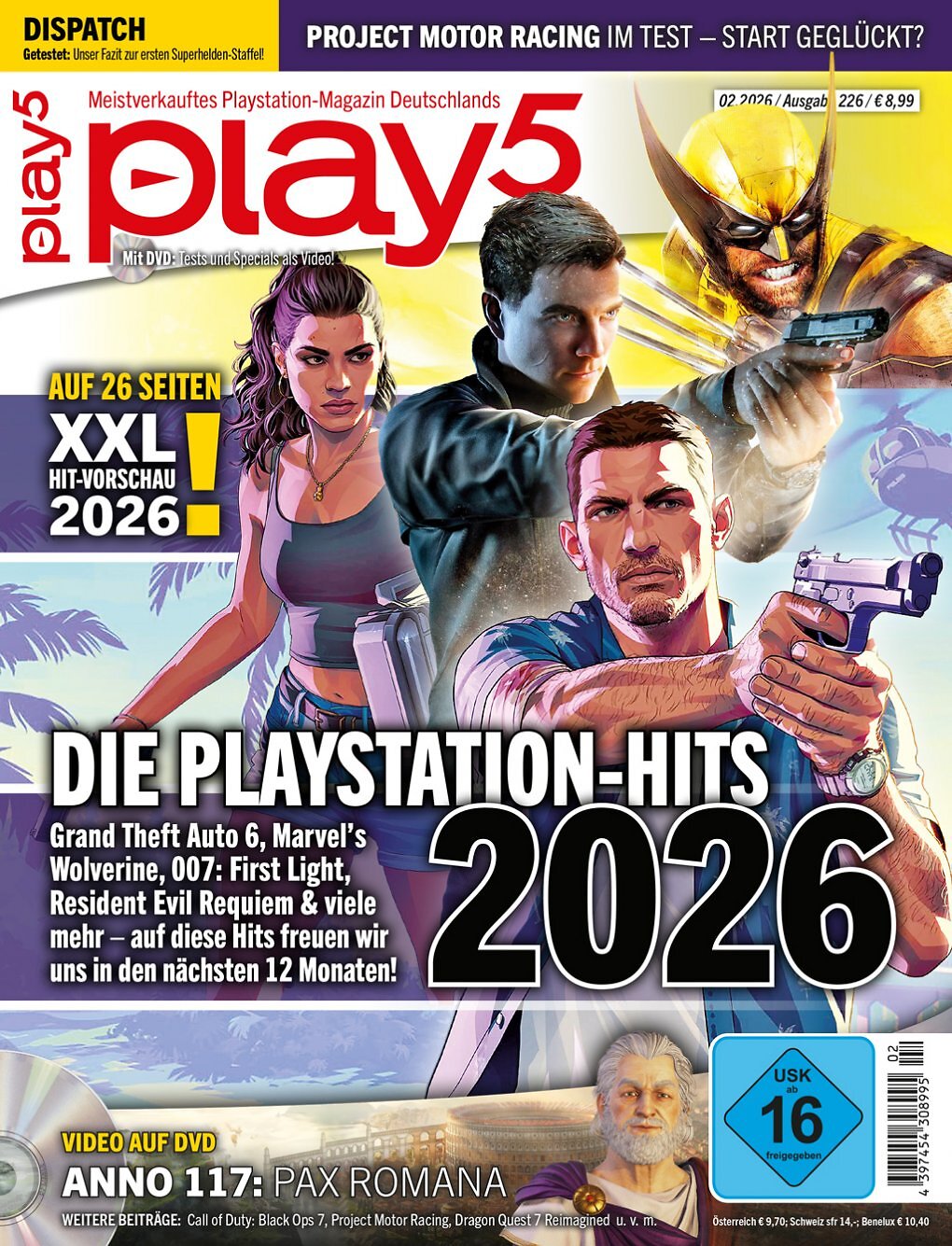 Das Cover der play5 02/26