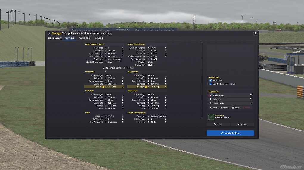 Setup-Veränderungen gehören zum Motorsport dazu. Um Rundenzeiten zu optimieren, braucht es auch in iRacing Anpassungen.