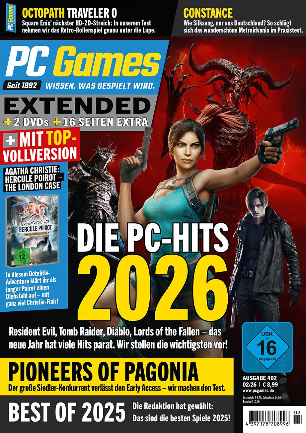 Das Cover der PC Games 02/26