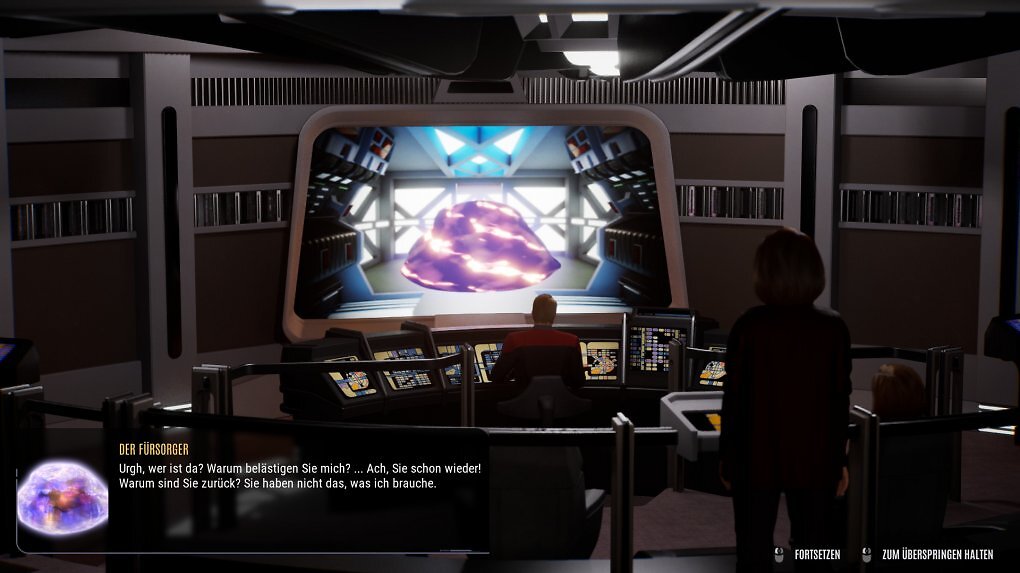 Verantwortlich für das Schicksal der Voyager ist der Fürsorger. Direkt zu Beginn erleben wir einen großen Serienmoment.