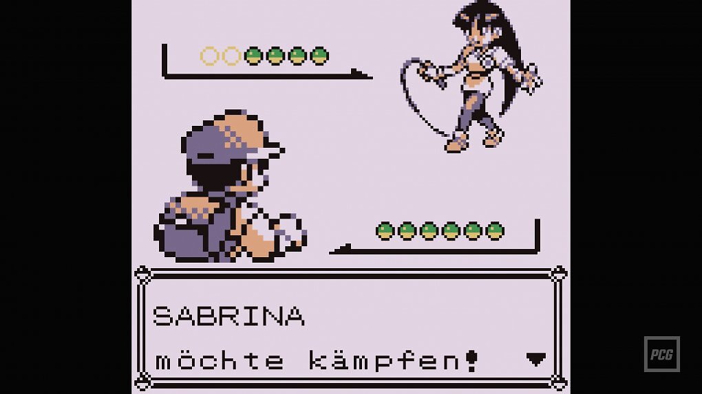 Sabrina ist Leiterin der Psycho-Arena und erwähnt ganz nebenbei, sie könne Gedanken lesen. Ob sie wohl auch die Gedanken von Pokémon lesen kann? Dann wäre ihre Peitsche aber wirklich nur noch skrupellos!