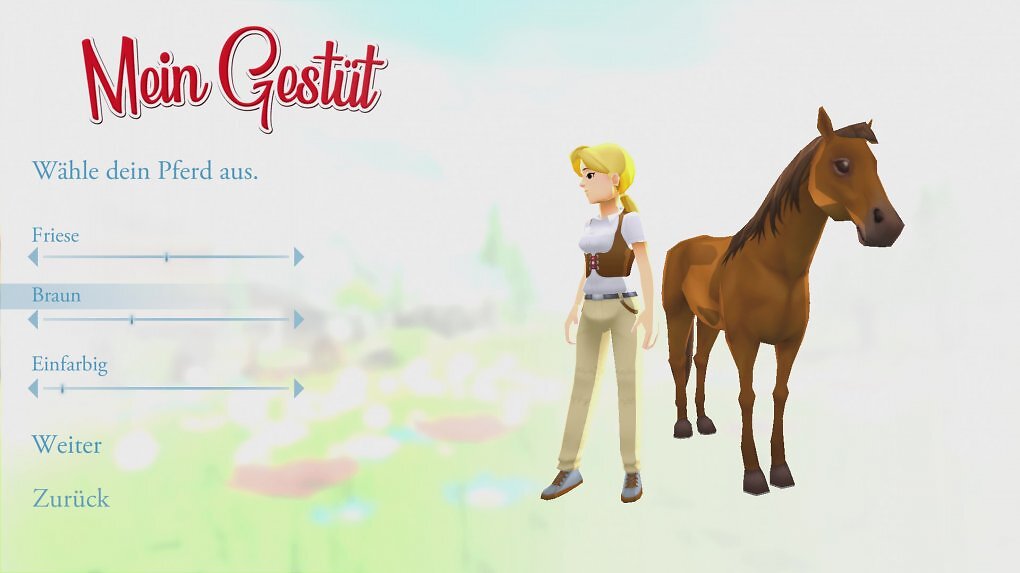 Bei My Riding Stables: Your Horse breeding müssen Pferdefans jetzt ganz stark sein: Ja, das soll ein brauner Friese sein, und er ist sogar kleiner als die anderen Rassen. Das tut schon etwas weh.