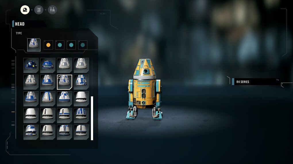Eine der Einrichtungen des Den ist die Station zur Individualisierung von Charakteren, wo wir unter anderem auch Astromech-Droiden zusammenbauen können.